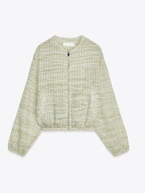 Zara flowy organza jacket xs